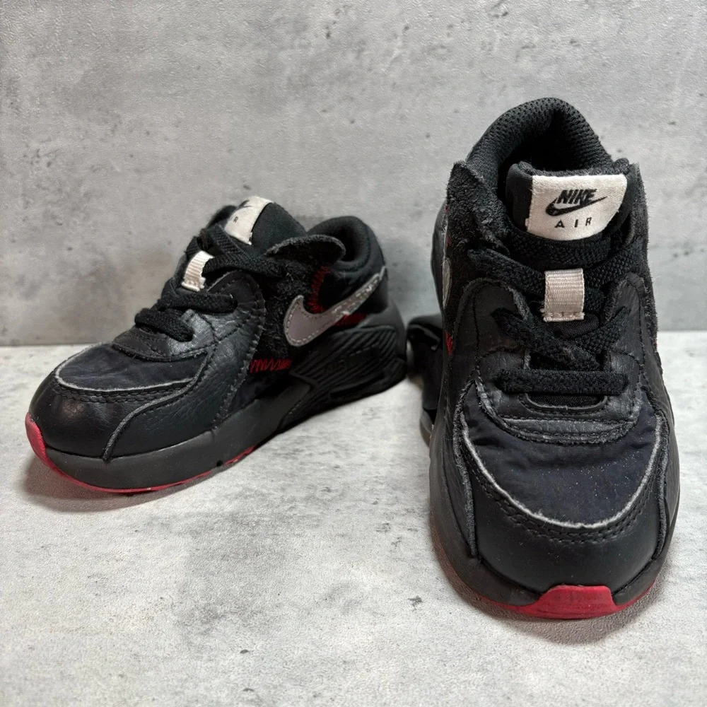 Nike Air Max Excee Shoes‎ Toddler Size 7C (TD) Black Red Sneakers CD6893-005